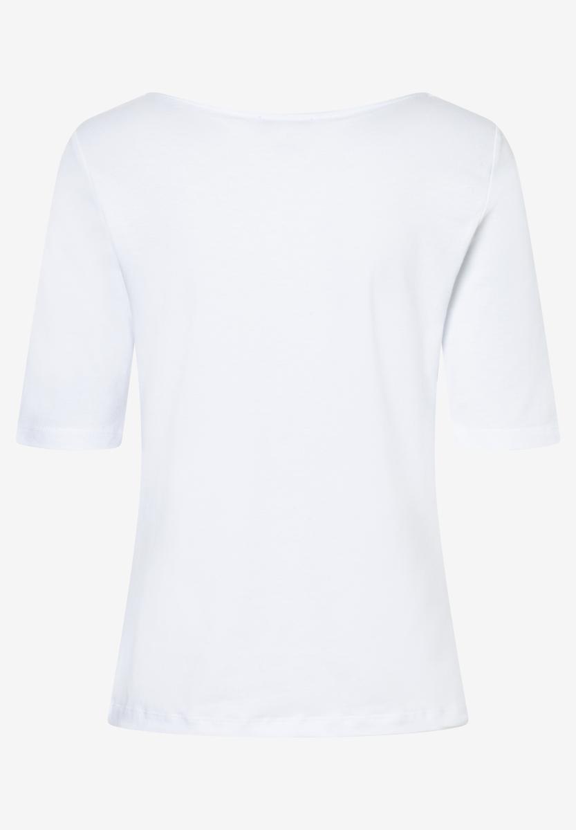 Shirt with Front Print, white