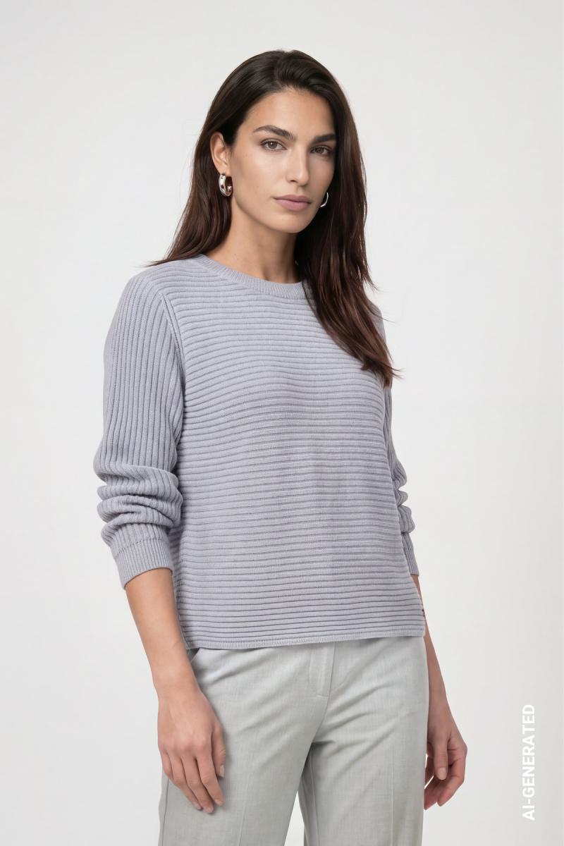 Damen Strickpullover Basic