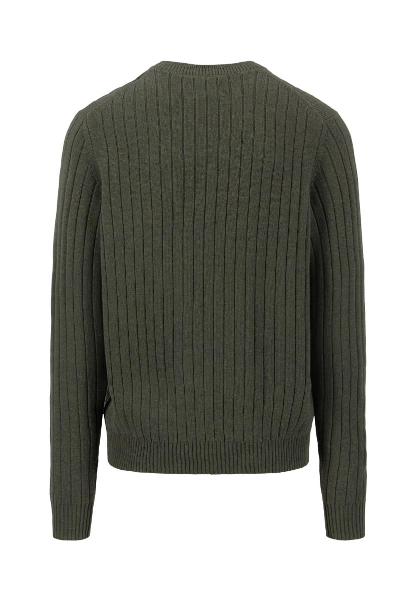 Herren Pullover Ribbed Lambswool