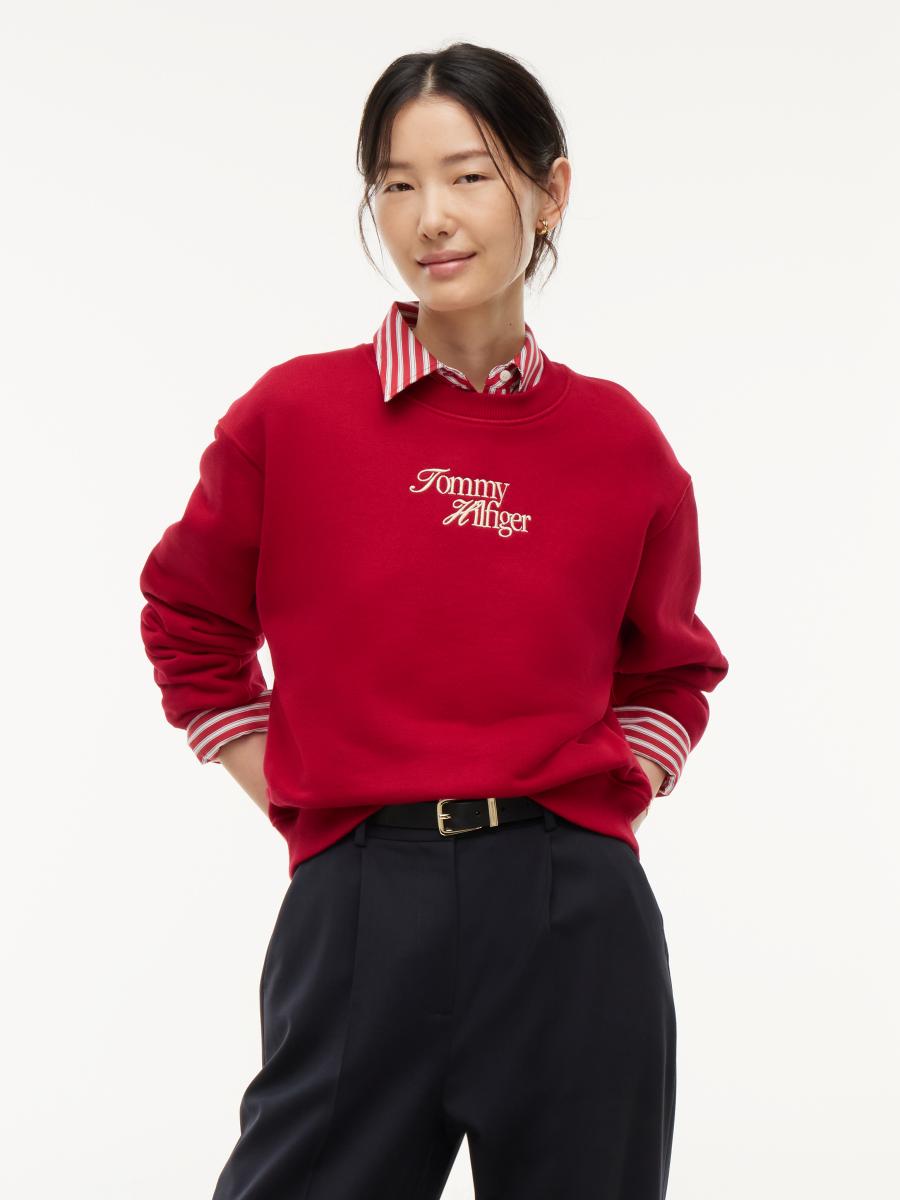 Damen Sweatshirt Script