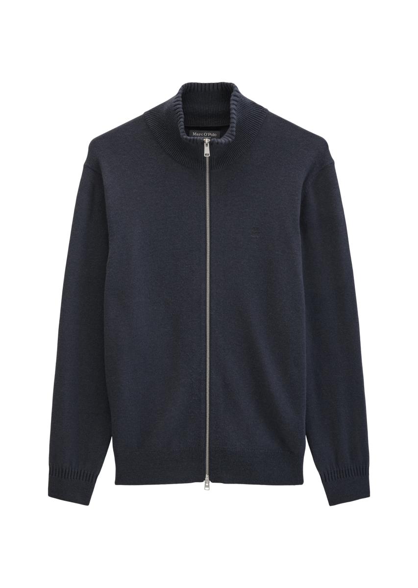 Herren Strickjacke mit Stehkragen