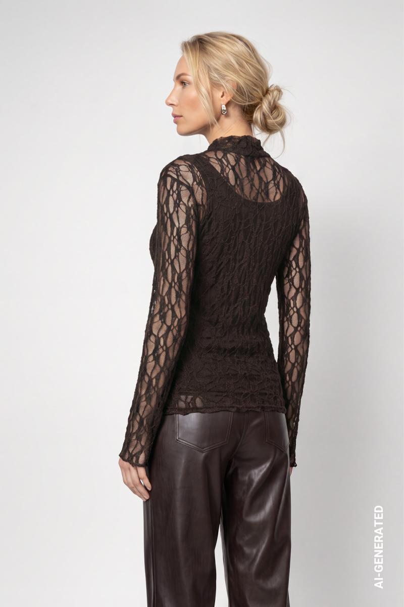 Damen Spitzenshirt