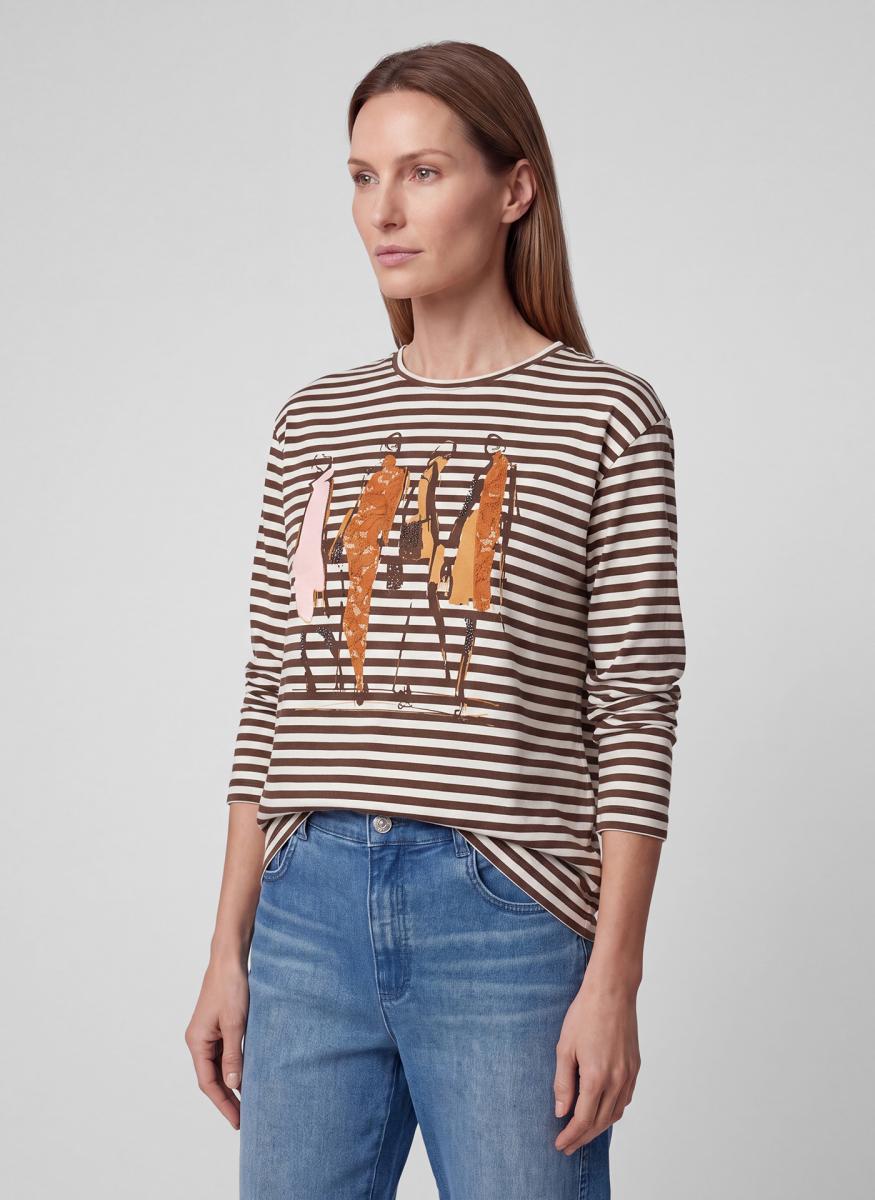 Damen Langarmshirt Via Milano
