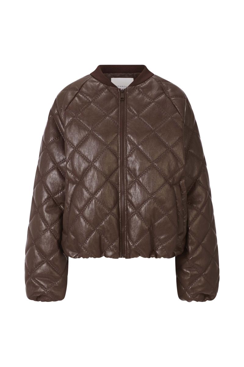 Damen Jacke Leather Bomb