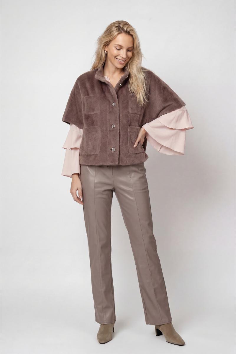 Damen Teddy-Jacke