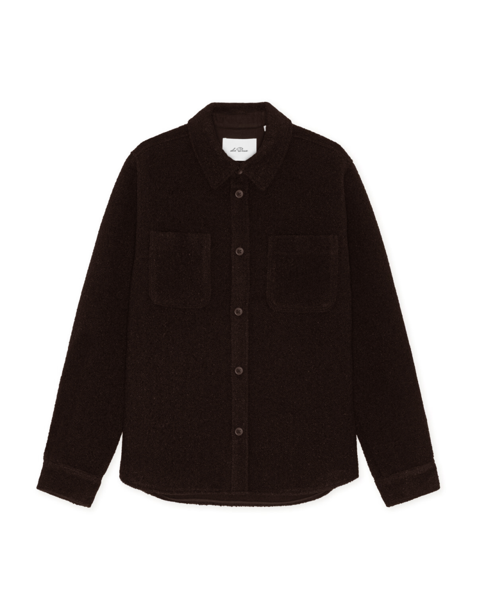 Herren Bouclé-Overshirt