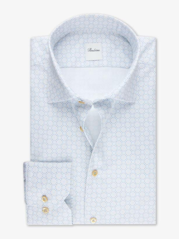 Gemustertes Twillhemd