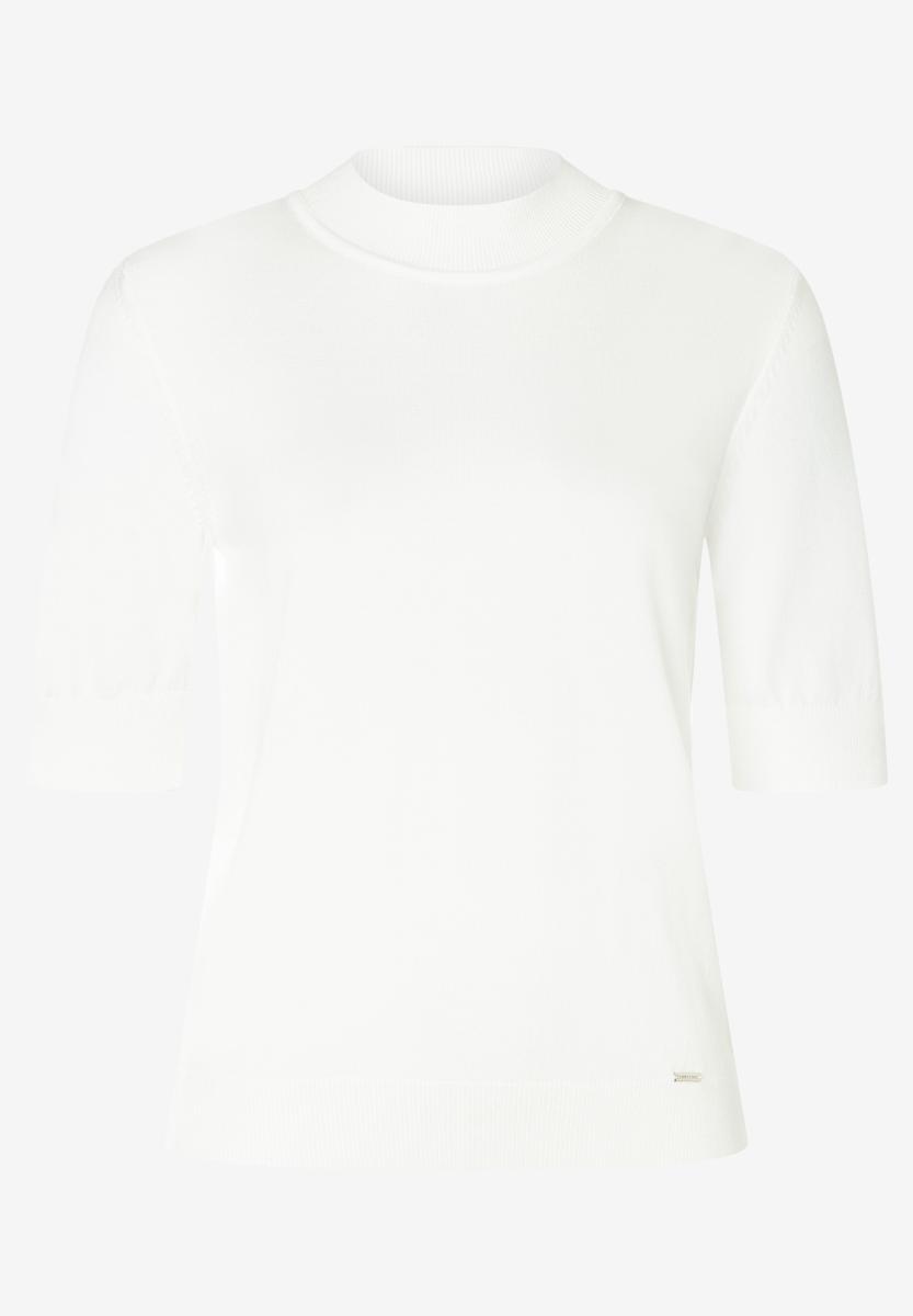 Damen Rollkragen-Pullover Mit Kurzen Ärmeln