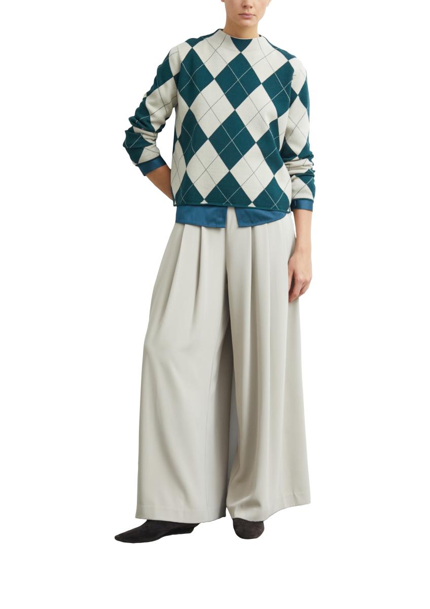 Damen Strickpullover Argyle