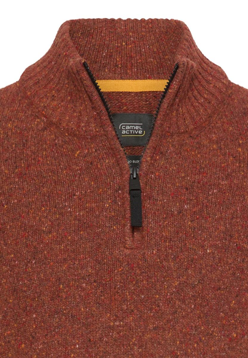 Herren Pullover Mit Stehkragen