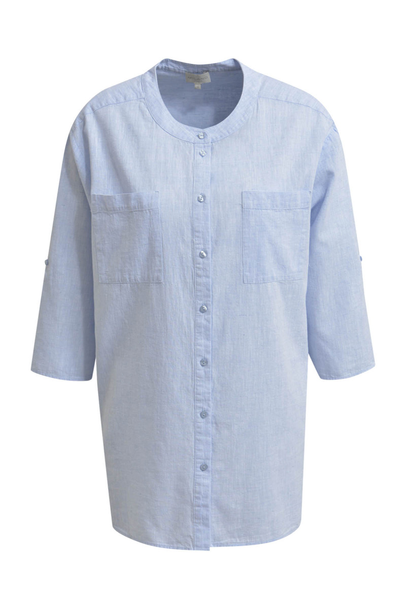Leinenbluse mit 3/4 Arm
