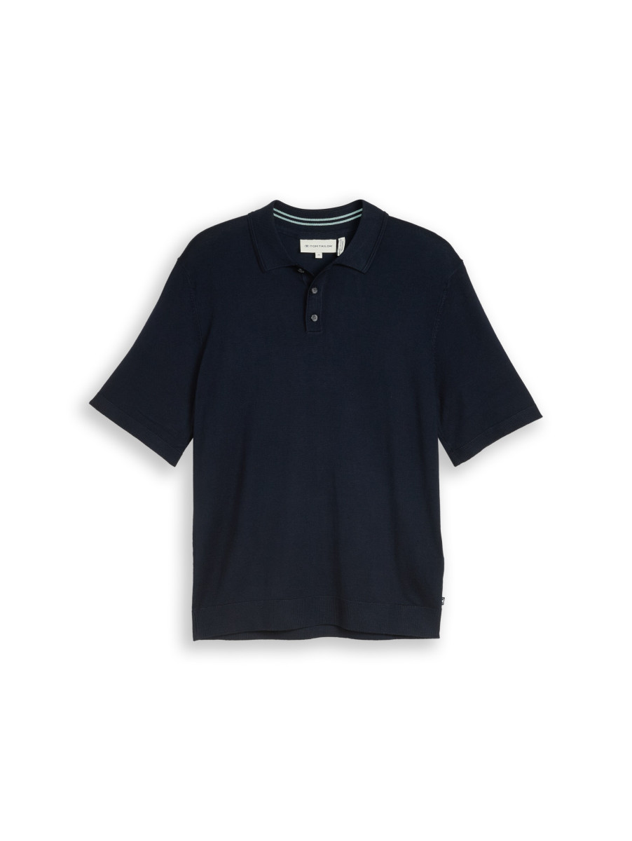 Herren Strick-Poloshirt