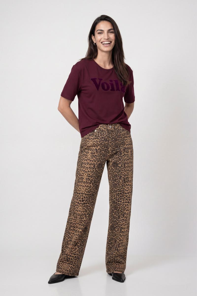 Damen T-Shirt Mit Schriftzug