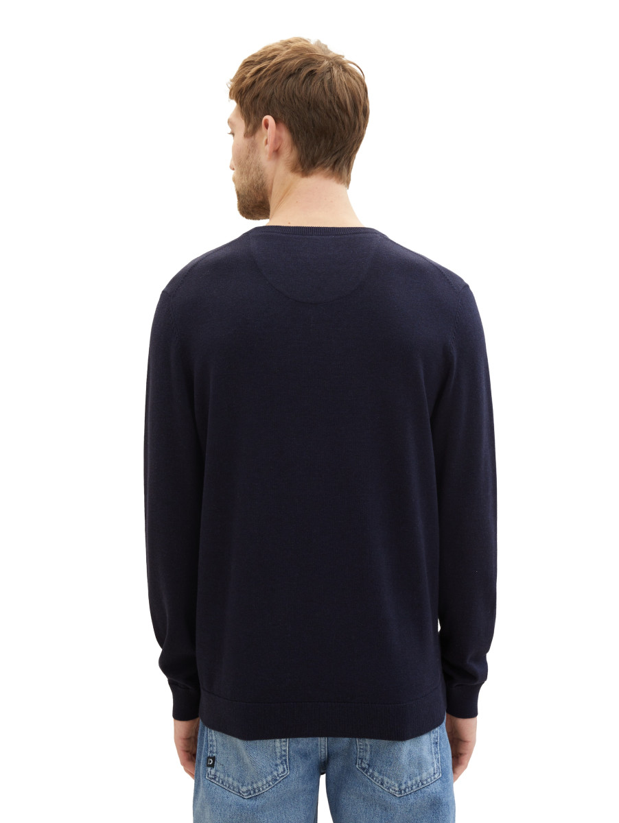 Herren Strickpullover mit V-Ausschnitt