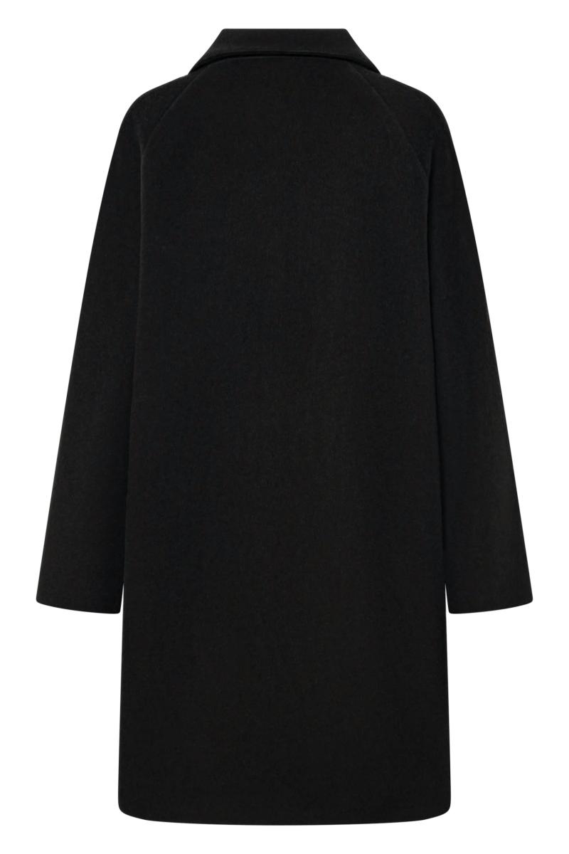 Damen Brushed-Wolle Kurzmantel