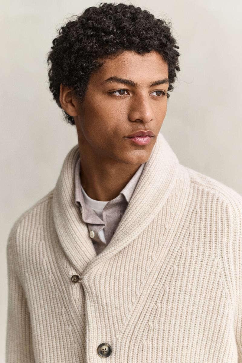 Herren Strickjacke aus Wollgemisch