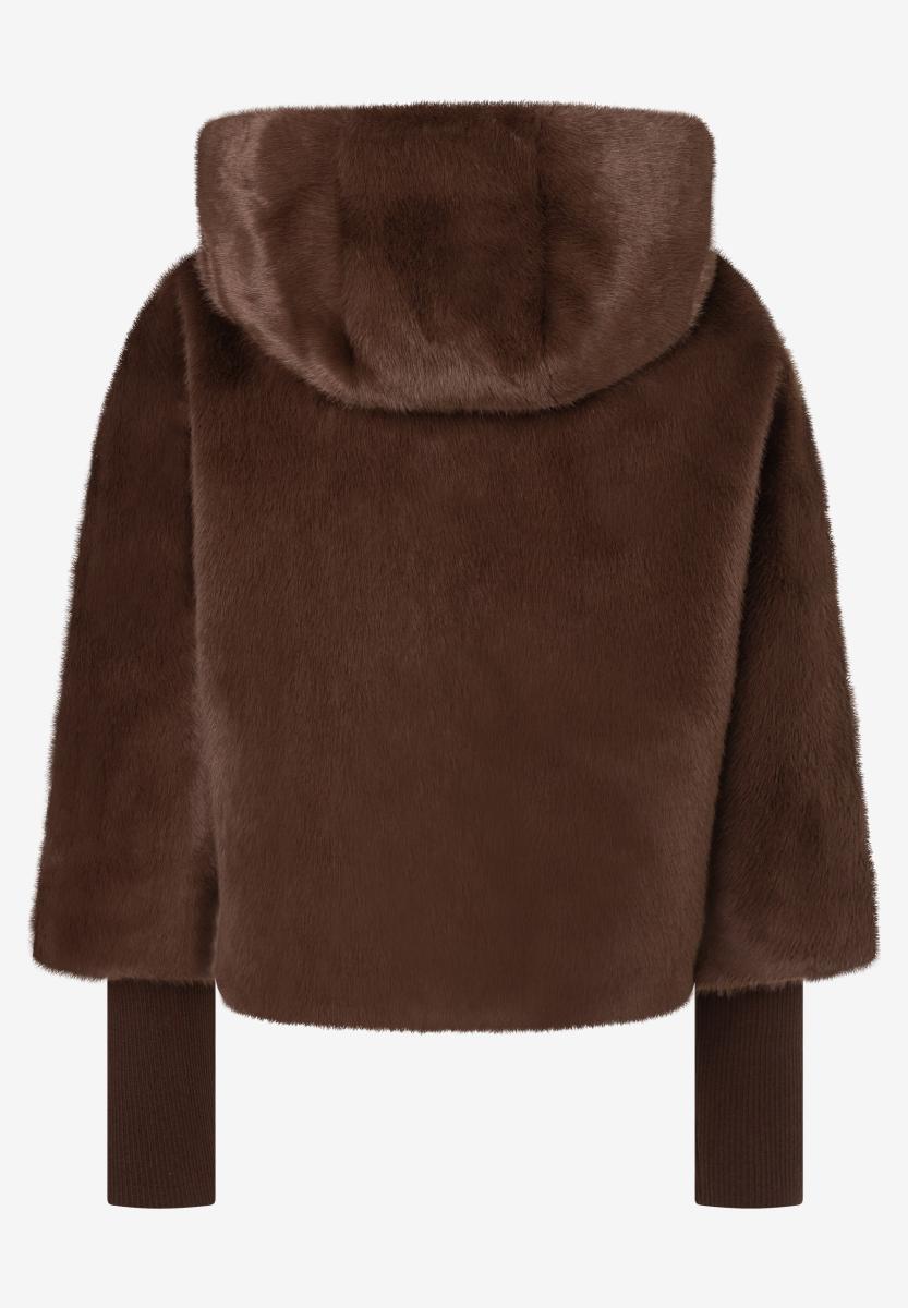 Damen Fake-Fur-Jacke