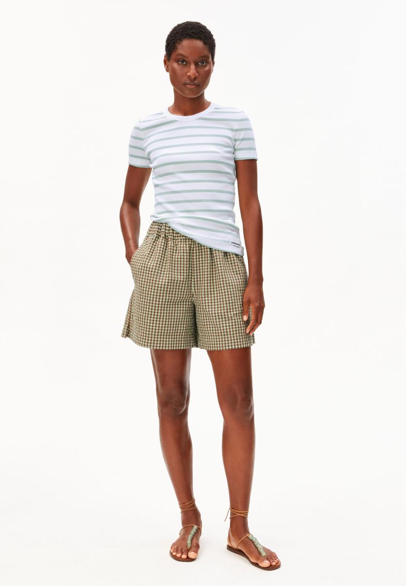 Damen Ripp-T-Shirt KARDAA STRIPES