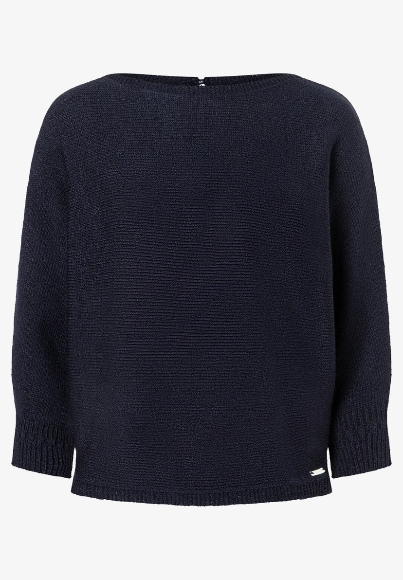 Damen Fledermauspullover mit Glanzeffekt