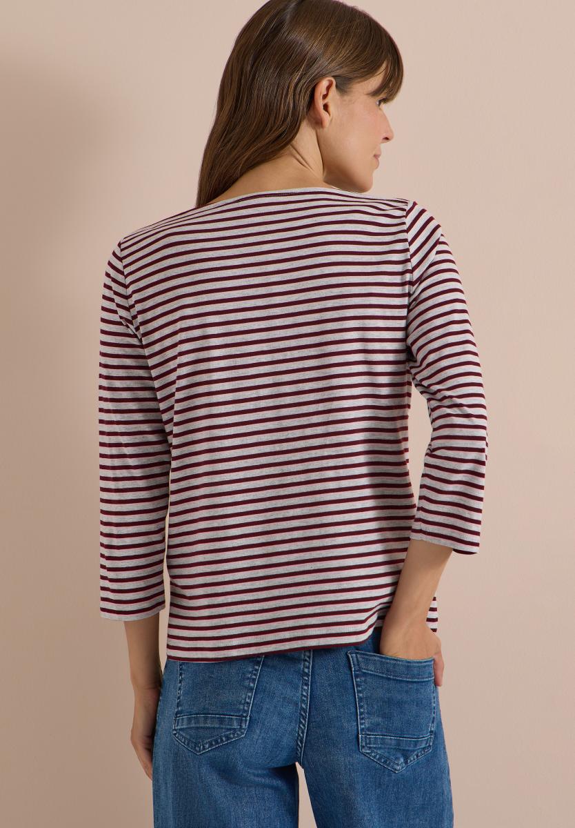 Damen 3/4-Arm Shirt mit Boat Neck