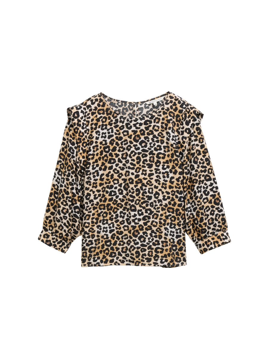 Loose Fit Bluse Viskose-Mix