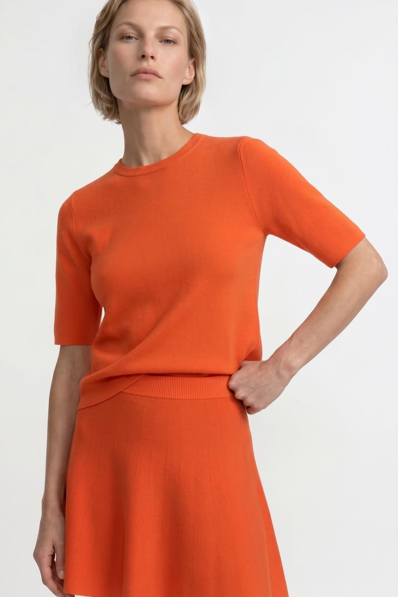 Damen Kurzarm-Pullover