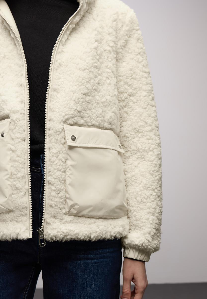 Damen Teddy‑Jacke