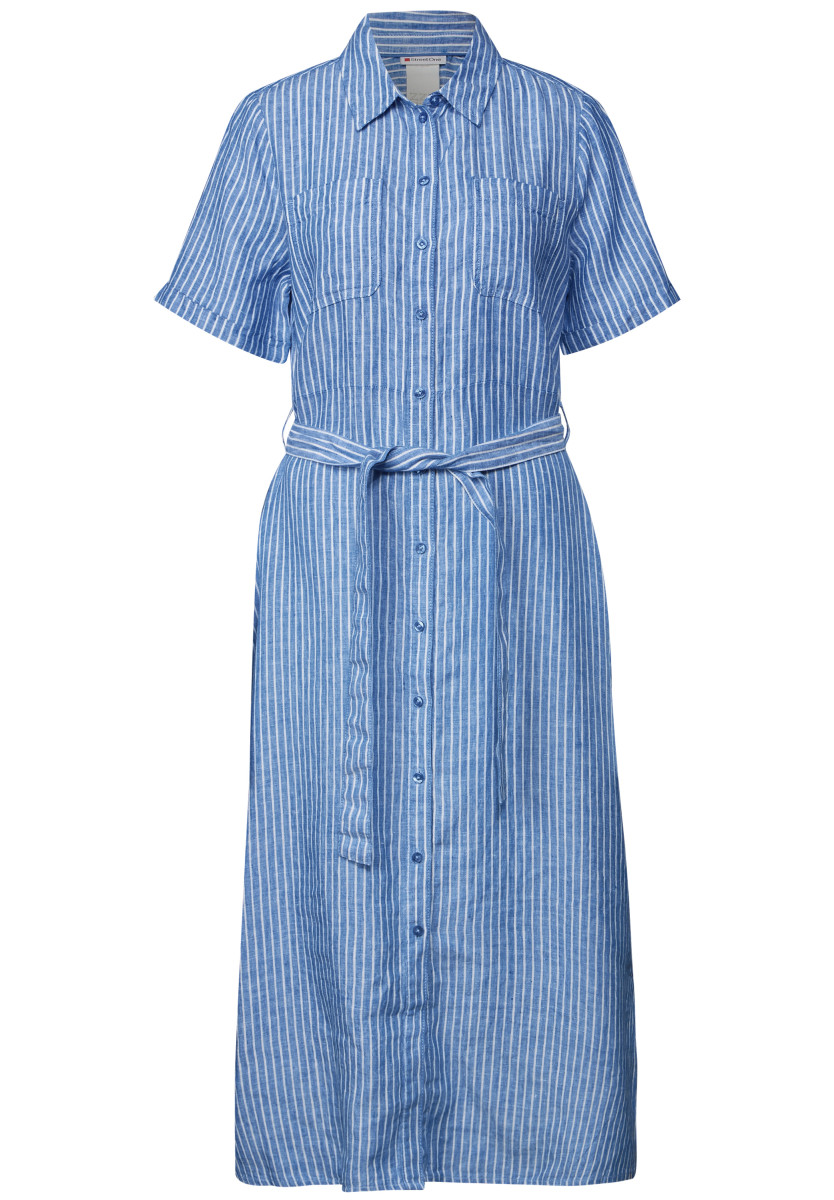 Leinenkleid gestreift
