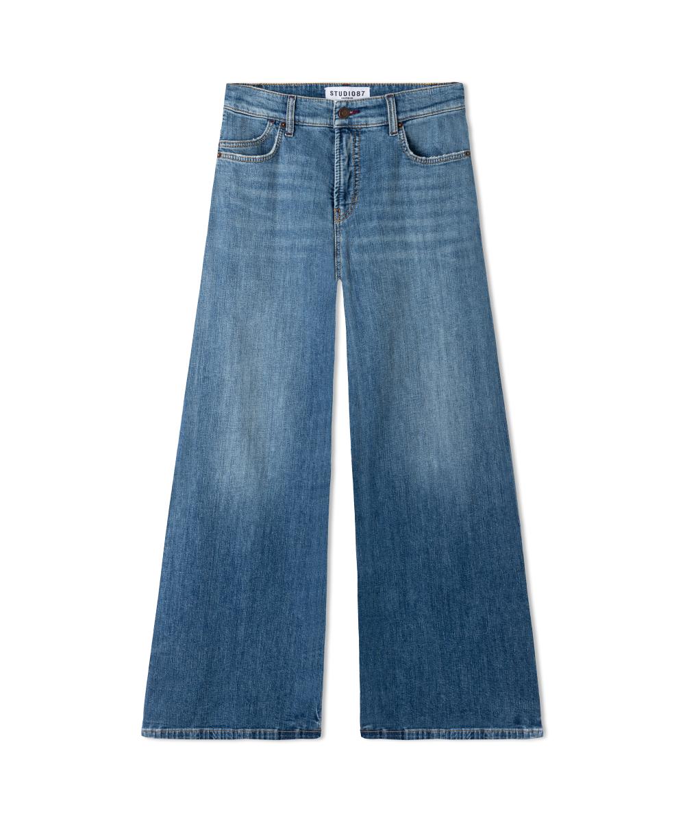 Damen Hose Palazzo Flare