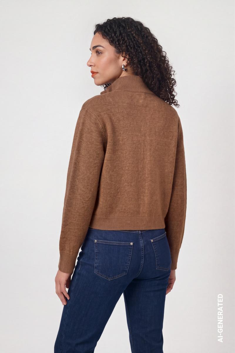 Damen Strickjacke Mit Pattentaschen