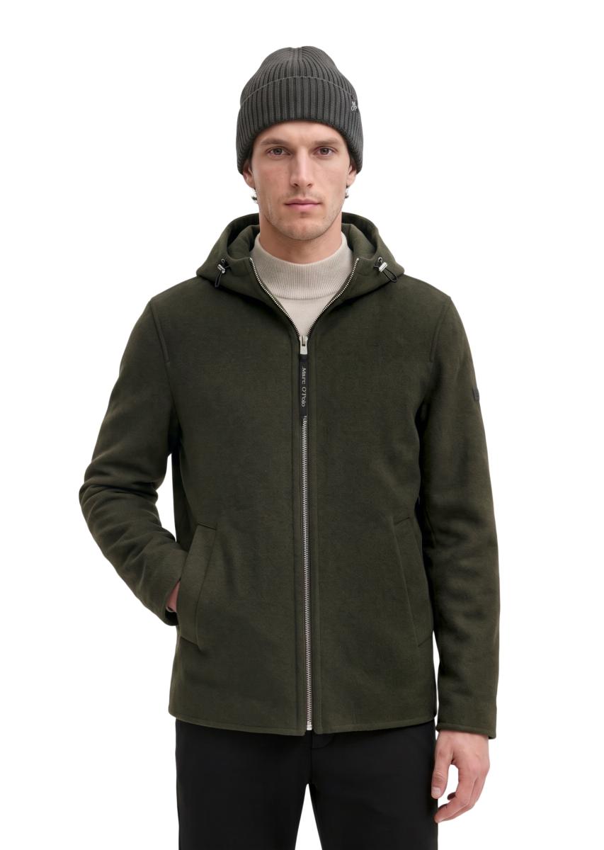 Herren Kapuzen-Wolljacke