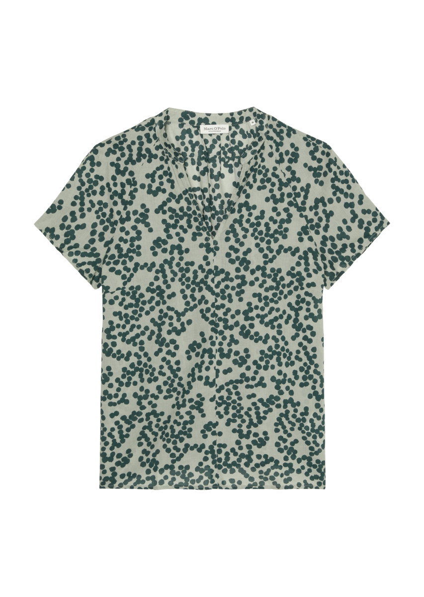 Print-Blusen-Shirt regular