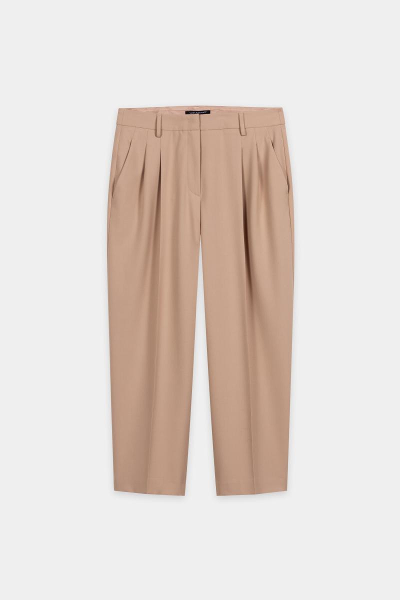 Damen Tapered-Pants mit Bundfalten