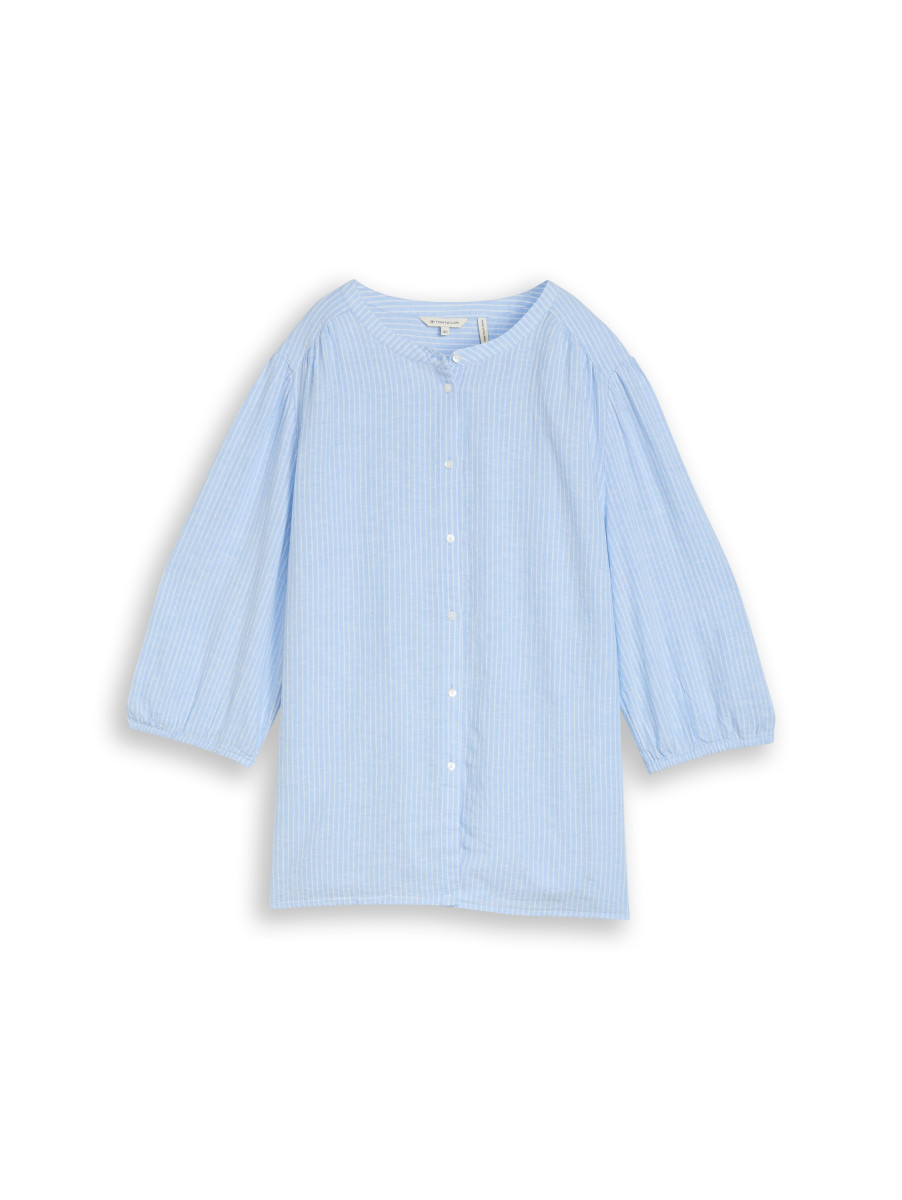 Curvy Leinenbluse