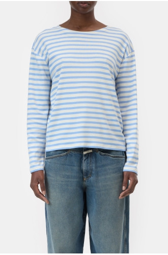 Damen Longsleeve Gestreift