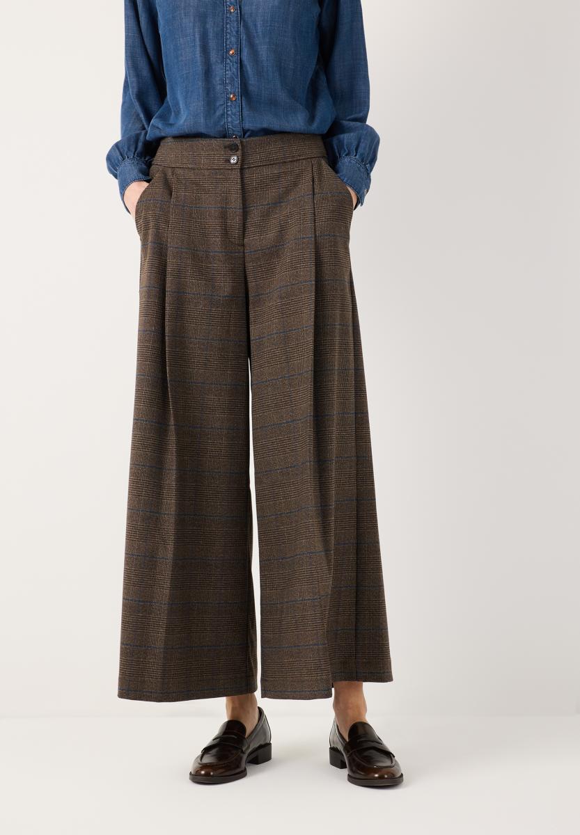 Damen Culotte mit Glencheckmuster