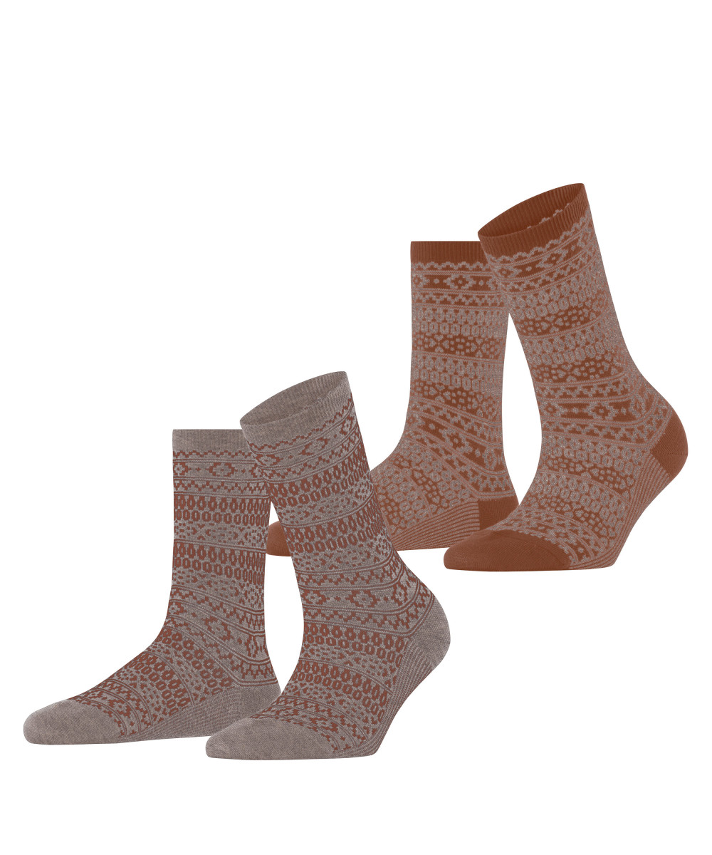 Damen Socken Sami Pattern 2-Pack