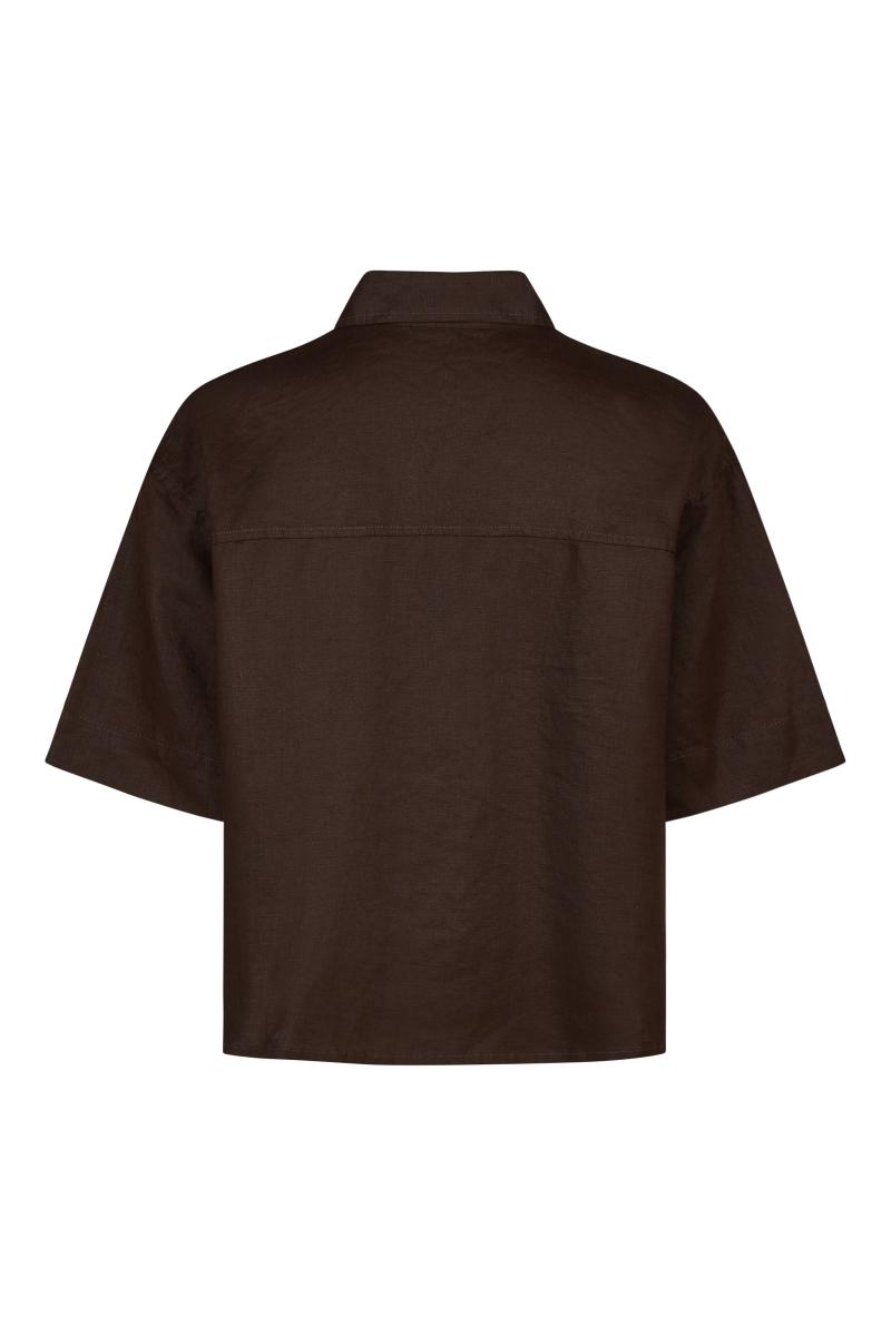Leinenbluse Kurzarm