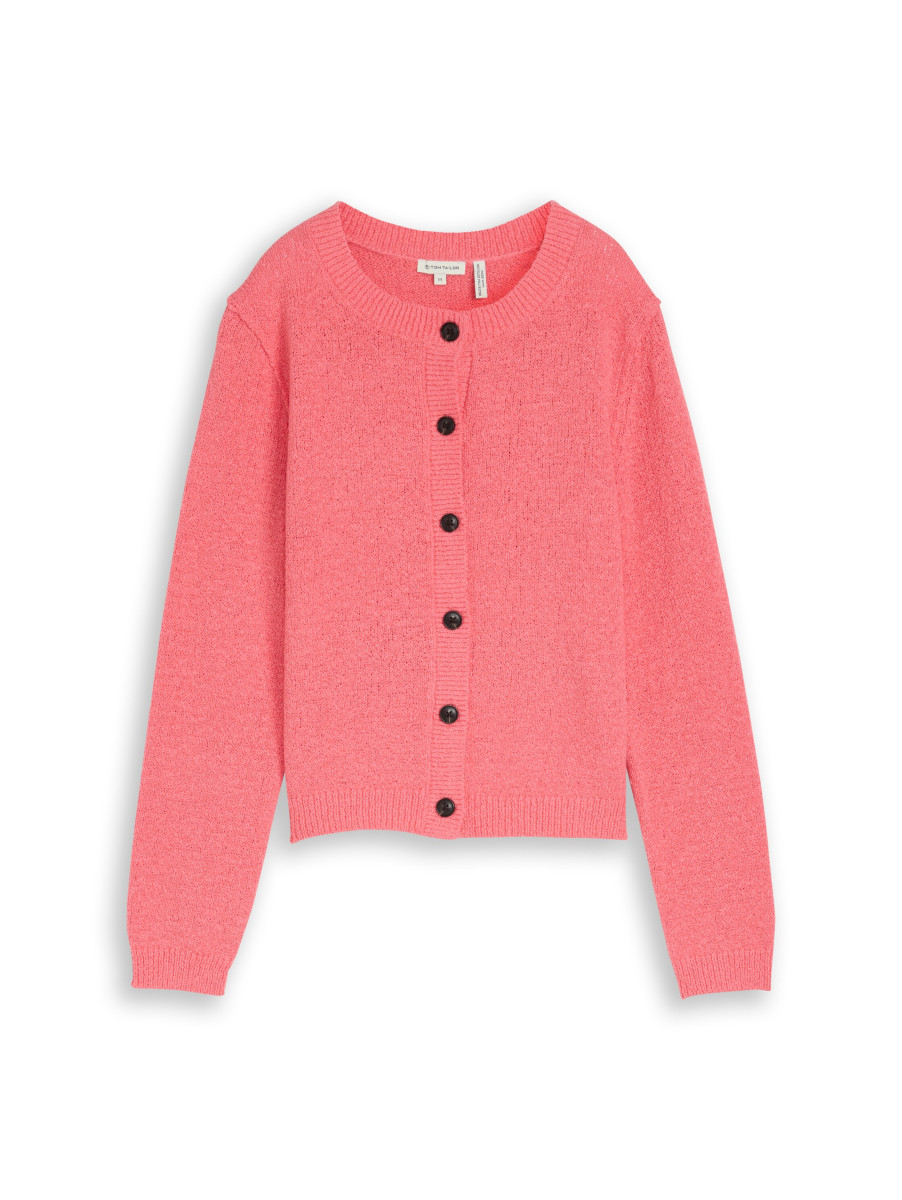 Cardigan Mit Rundhalsausschnitt