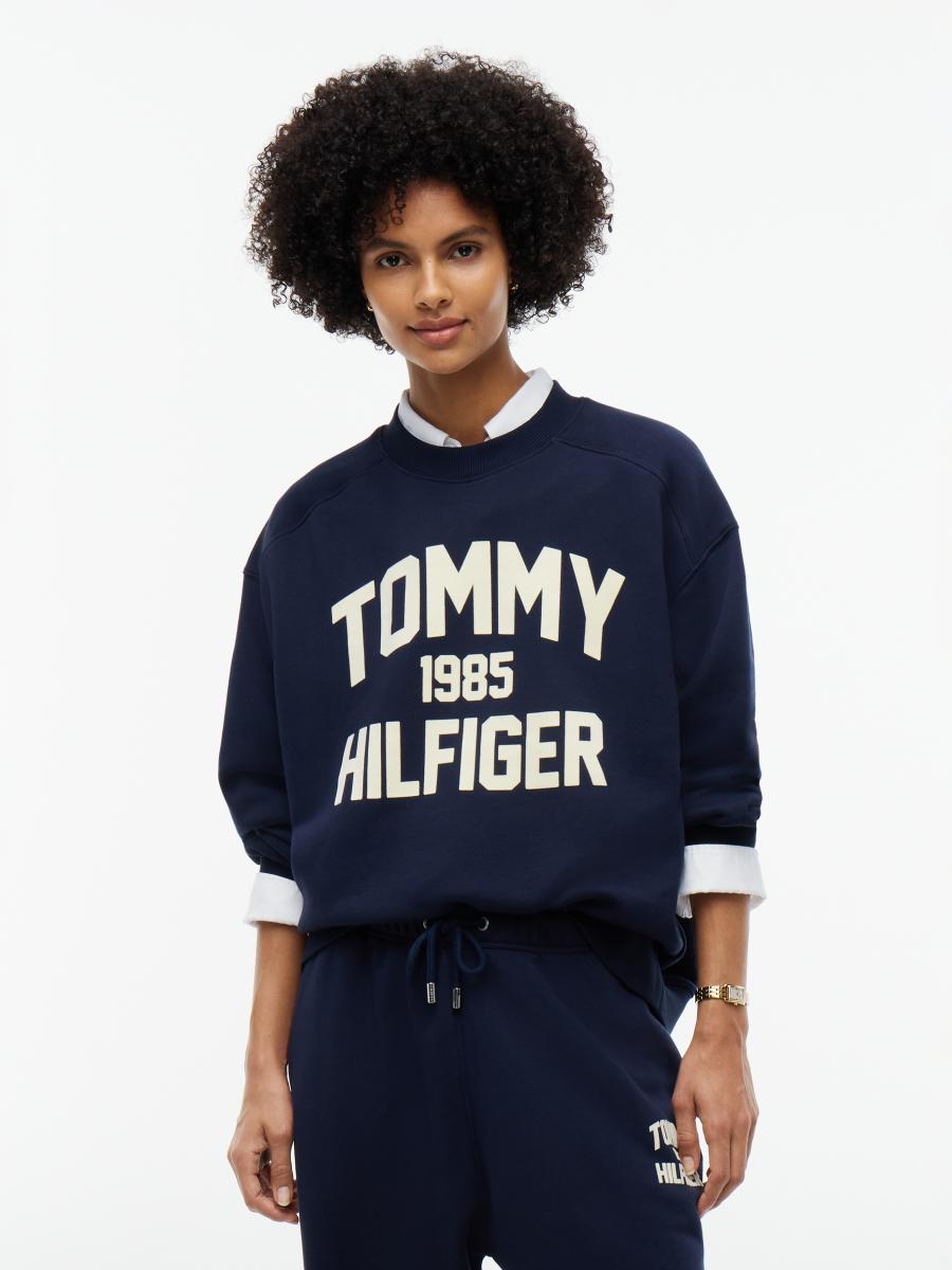 Damen Sweatshirt Varsity Flock Rlxd Swt