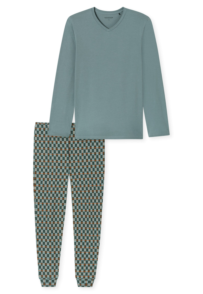 Herren Schlafanzug lang